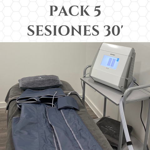 Pack 5 sesiones Presoterapia - 30min